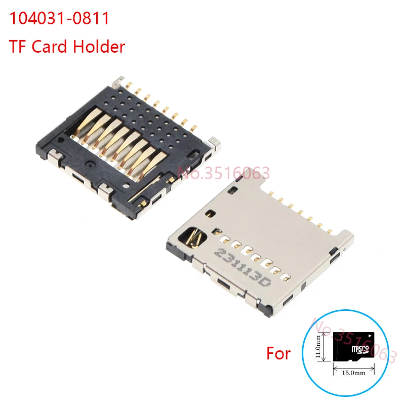 1/5Pcs 1040310811 104031-0811 Ultra-thin TF card holder Pcb Connector Socket Molex Push in Pull Out Type