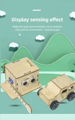 DIY Intelligent Parking Barrier Gate Kids DIY Physical Science Experiments Wooden Toy Set Assembled Educational Toy For Kid Gift - Image 11