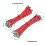100Pcs Single/Double Header Wire With Terminal 1.0/1.25/1.5/2.0/2.54mm Sh/Jst/Zh/Ph/Xh/Dupont Male Female Plug Housing Connector - Image 6