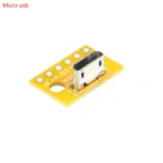 10pcs Vertical MICRO USB female TO dip 2.54MM board Adapter 6 PIN SOCKET CONNECTOR PCB Converter 180 Degree - Image 3