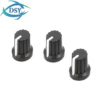 10/20/50PCS WH148 Hot Sale 6mm Shaft Hole Dia Plastic Threaded Knurled Potentiometer Knobs Caps - Image 3