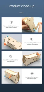 DIY Hand Flashlight DIY Science Experiment Kit & Education Model Toy Physics Science Toys For Children Gift Toy Project - Image 6