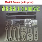 RC MARK5 5inch FPV Carbon Fiber Frame 225mm Wheelbase with 5mm Arm for FPV Freestyle Vista Analog Drones - Image 3