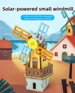 DIY Solar Windmill Science DIY Physics Educational Toy Kit for Kid Model 2 in 1 Solar Power Technology Experiment Gift Idea - Image 7