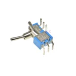 5PCS BLUE MINI MTS-103C3 RIGHT ANGLE Miniature toggle switch PCB Panel Mount 3PIN ON-OFF-ON power switche 6A/125V 3A/250V MTS103 - Image 2