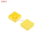 50PCS square Tactile Button caps for B3F-4055 12X12X7.3MM Micro TACT Key SWITCH FOR ARDUINO 12*12*7.3MM 12X12X7.3 SWITCHES - Image 12