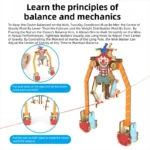 DIY Joker walking on a tightrope DIY Science Experiment Kit & Education Model Toy Physics Science Toys For Children Gift Toy - Image 2