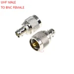 2pcs Pl259 Uhf Male Plug To Bnc Female Jack Rf Coaxial Coax Adapter Connector