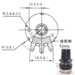 RV24YN20S 101 102 B103 104 105 201 202 203 204 254 302 303 501 502 503 504 5K 10K 100K 500K 200K 100 ohm  Potentiometer - Image 4