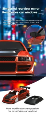 New Turbo Racing 1/76 Mini Electric Remote Control Car C76 Mini RTR Toy Car Sports Car Model Car for Adult Children's Toys Gift - Image 16