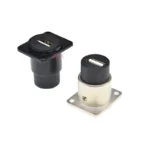 1PCS D type metal usb female socket module panel mounting holder adapter usb 2.0 female to female connector for 86 panel cannon - Image 4