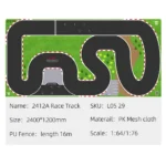 LDARC Portable Race Track Rubber Mat 160x90mm 120x60mm 240x120mm 240x240mm RC 1/76 1/64 1/58 Mini Car Track Race Accessory - Image 11