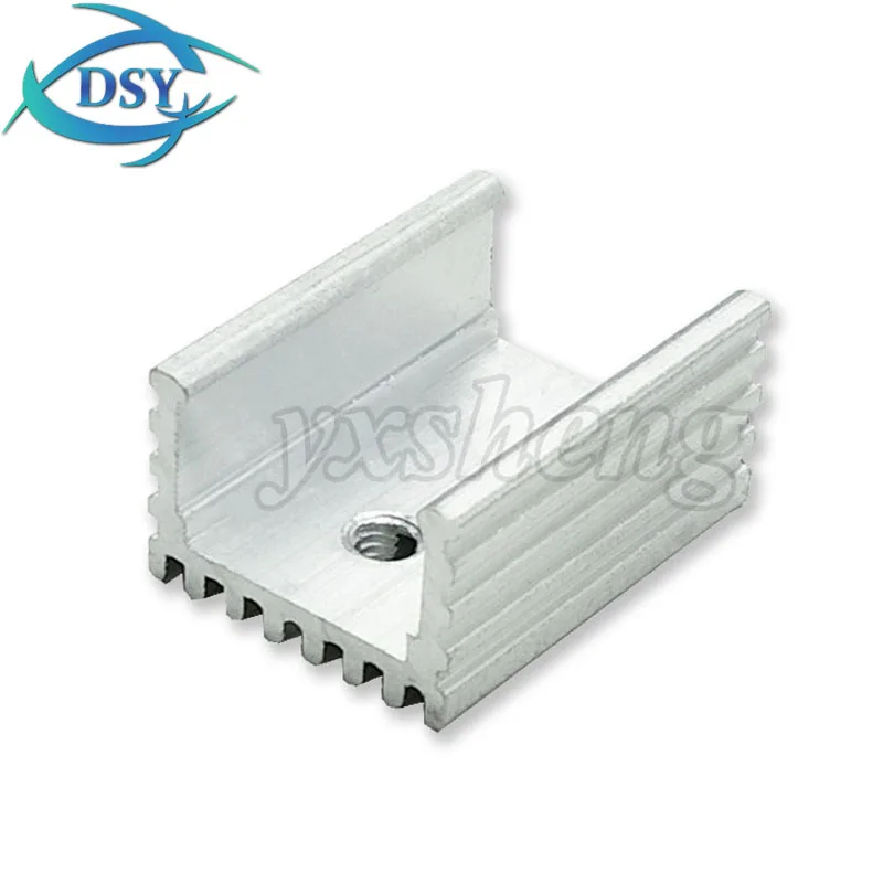 10PCS 15*10*22mm White Aluminum Heatsink Radiator 15x20x22MM Transistor TO-220 For TO220 Transistors