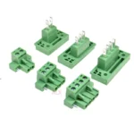 3SETS 2edg 2/3/4/5/6/8 pin 5.08MM pitch pluggable screw terminal block 5.08 PLUG TYPE pcb connector with Flange PLUG + SOCKET - Image 2