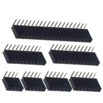2.54mm Pitch Single Row Bent Female 2~40P PCB Board 90° Double row female connector 2/3/4/6/10/12/16/20/40Pin For Arduino - Image 3