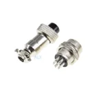 1set gx12-7 Aviation Plug Socket Circular Connector 12mm Diameter Gx12 7pin Male Female Wire Panel Connector Circular Screw Type - Image 2