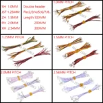 10Pcs 1.0/1.25/1.5/2.0/2.54mm Sh/Jst/Zh/Ph/Xh Double Header Female Plug Connector With Wire Same/Reverse Cable 2/3/4/5/6/8P Pin