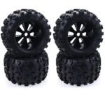 4pcs/pack 1/8 Scale 17mm Hex RC Truck Tires and Wheels Set Glued for Traxxas Maxx Tmaxx E-Revo Revo 3.3, JLB Cheetah Monster - Image 2