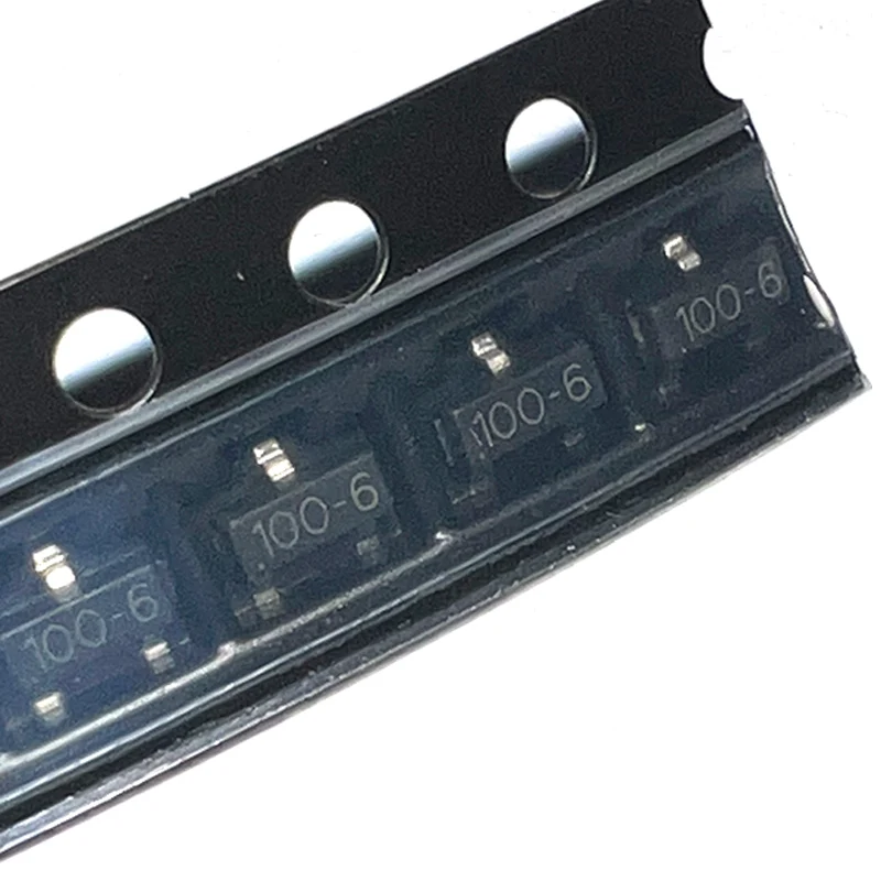 100pcs MCR100-6 SMD Transistor SOT-23 Package Silkscreen 100-6 One-way Micro Trigger SCR Chip SOT23