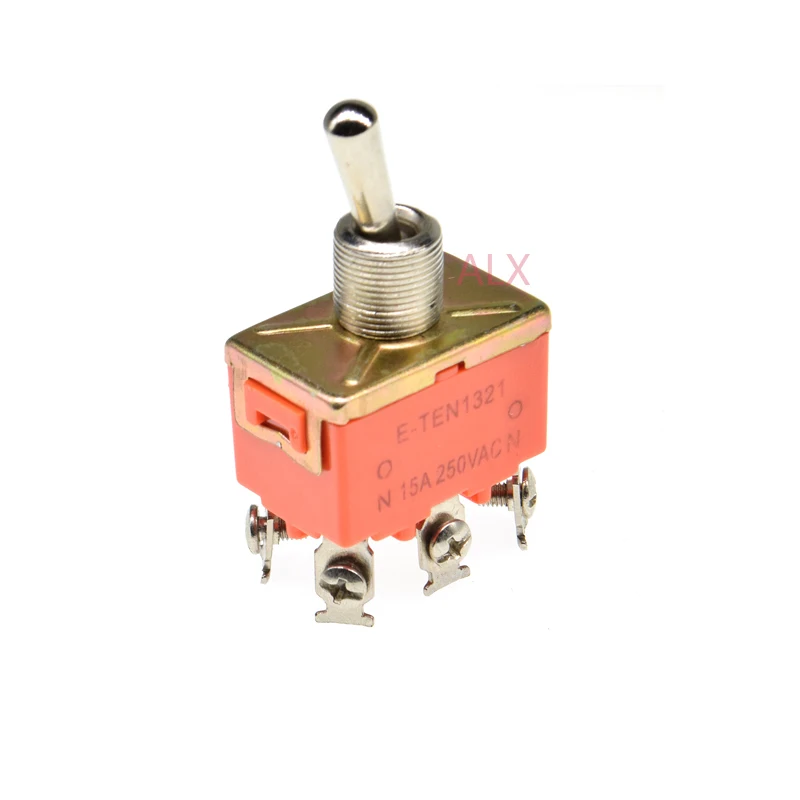 2pcs e-ten1321 6pin Toggle Switch on-on Power Switches 15a 250v