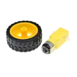 1SETS TT MOTOR 130 WITH THE WHEEL Smart Car Robot Gear Motor  FOR ARDUINO DC3V-6C DC Slow down GEAR motor 1PCS + 1pcs 65MM WHEEL - Image 2