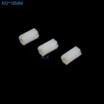 50PCS M3*10MM Hex head Hollow Threaded nylon Pillar M3 10MM Height double pass white Hexagonal pillar M3*10 M3X10MM for pcb