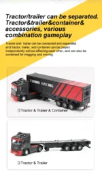 Turbo Racing C50-T 1:76 C50 Remote Control Truck Simulated Vehicle Lights and Horn RTR Version Toy Car - Image 18