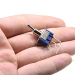 5PCS BLUE MINI MTS-102C4 RIGHT ANGLE Miniature toggle switch Panel Mount SPDT 3PIN ON-ON power switch 6A/125V 3A/250V MTS102C4 - Image 3