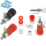 10PCS Binding Posts Terminals JS-910B 4mm Banana Plug Socket 2 Colors: Red,Black 4mm Terminal Connector For Amplifier Arduino - Image 15