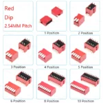 5/10PCS 1.27mm/2.54mm Pitch Slide Toggle Switch Dip/Smd/Right Angle Double Row 1/2/3/4/5/6/8/10/12 Position/Bit/Way/Channel/Pin - Image 4