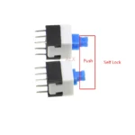 20PCS 5.8X5.8 7X7 8X8 8.5X8.5 5.8*5.8MM 7*7MM 8*8MM 8.5*8.5MM 6PIN Tact push button power switch Self-lock/Self reset ON/OFF 8*8 - Image 3