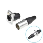 1set Rj45 Male Plug + Female Socket Connector Panel Mounting Rj45 Network Ethernet Connector Adapter 8pin 8p8c