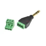 1pcs 6.3mm 6.35mm 3-pole Stereo Audio Male Plug To Terminal Block Adapter Connector 6.3 Plug - Image 2