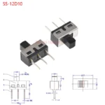 10PCS Slide Switch Micro-power Toggle Switch Single and Double-row Direct-inserted Horizontal Sliding Second Gear Third Gear - Image 10