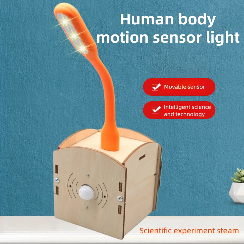 Sdb82f67b125341198bd9fb7132a98adew.webp DIY Human-Sensing Night Light DIY Science Experiment Kit & Education Model Toy Physics Science Toys For Children Gift Toy - Image 1