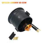 QX-MOTOR 80mm EDF 12 Blades Ducted Fan with 3538 RC Brushless Motor KV2200 Thrust  120A ESC for 6S Jet Airplane Aircraft - Image 10