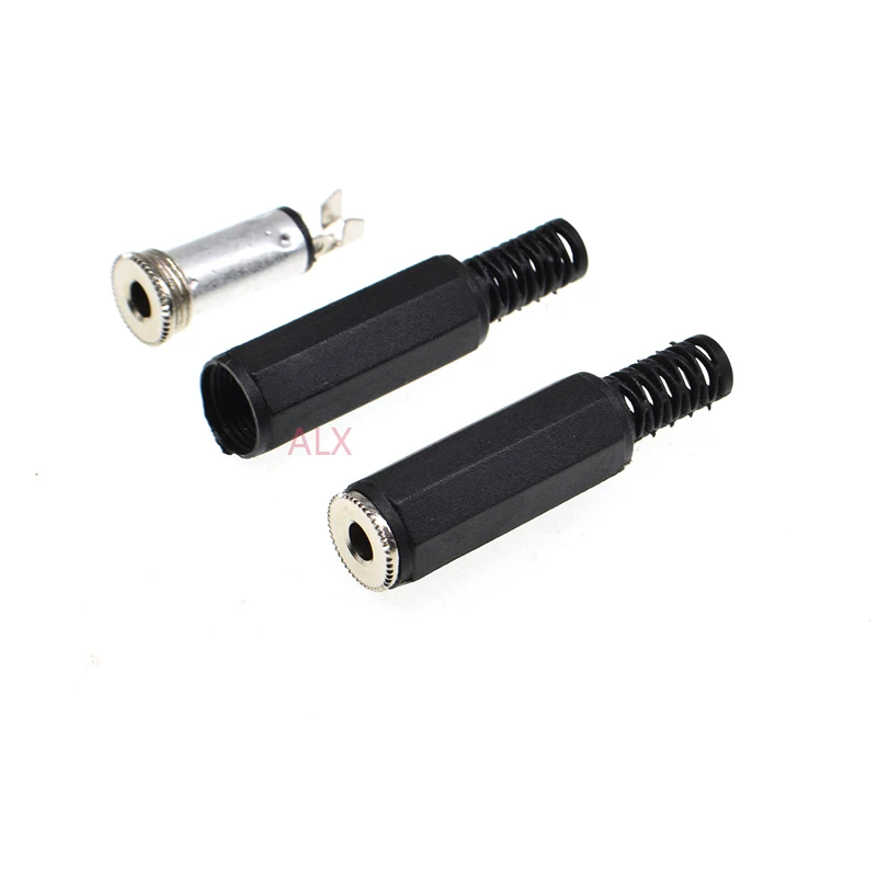 5pcs 3.5mm Audio Dual Channel Female Jack Connector 3.5 Stereo Socket For Phone Headset Welding Type