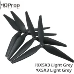 2pair HQProp 10X5X3 9X5X3 10X4.5X3 1050 1045 9050 10inch 9inch 3 blades Black Carbon Reinforced Nylon Propeller for Rc FPV Drone