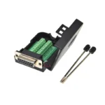 1PCS DB15 15PIN 2 row male female plug connector terminal adapter with black shell D-SUB wire cable free solder - Image 4