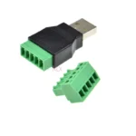 1PCS USB A-type 2.0 MALE PLUG TO 5PIN SCREW terminal connector PITCH 3.5mm usb-a USB-2.0 Converter adapter - Image 3