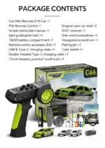 Turbo Racing 1:76 C66 Drift RC Car With Gyro Radio Full Proportional Remote Control Toys RTR Desktop Toys For Kids and Adults - Image 8