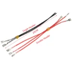 10pcs 20CM 30CM 2.8MM/4.8MM/6.3mm 2.8/4.8/6.3 female Spade Crimp Terminal Connector with wire red black for rocker switch - Image 2