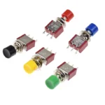 1Pcs 3Pin C-NO-NC 6mm Mini Momentary Automatic return Push Button Switch ON-(ON) 2A 250VAC/5A 120VAC Toggle Switches PS-102 - Image 2