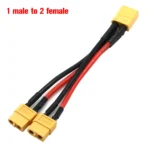 XT60 Parallel Battery Connector Male/Female Cable Dual Extension Y Splitter/ 3-Way 14AWG Silicone Wire for RC Battery Motor - Image 7
