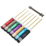 7pcs Titanium Plating Mini Precision Hex Screwdriver Tool Set  Allen Driver for RC Helicopter Drone Aircraft Model Repair Tools - Image 8