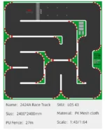 LDARC Portable Race Track Rubber Mat 160x90mm 120x60mm 240x120mm 240x240mm RC 1/76 1/64 1/58 Mini Car Track Race Accessory - Image 21