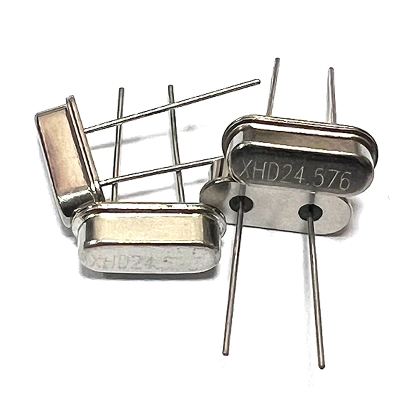 10pcs HC-49S 24.576MHz 24.576M 24.576 Quartz Crystal Resonator Passive Oscillator HC49S DIP2
