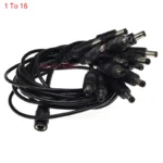 5V 12V 5.5mmX2.1mm 1 To 2/3/4/5/6/8/10/16 Way Female To Male DC Power Splitter Supply Adapter Connector Extension Cable LED CCTV - Image 12