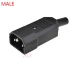 Ac250v 250v 10a Iec Straight Cable Plug Connector Black female&male Power Supply Plug Rewirable Cable Wire Connector 3 Pin Ac - Image 5
