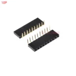 10pcs 1x/2/3/4/5/6/8/10/40 Pin Single Row Right Angle Female Pin Header 2.54mm Pitch Strip Connector Socket 3p/4p/6p/8p/20p/40p - Image 13